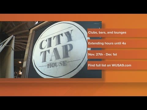 DC bars extend hours through holiday weekend