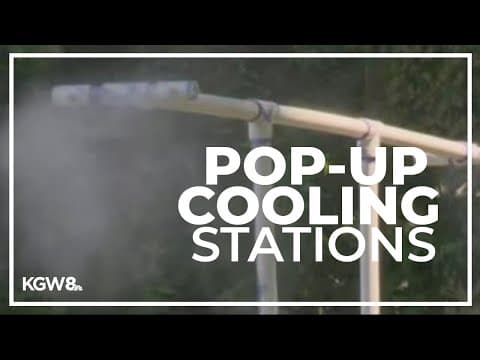 Free cooling stations at Portland parks