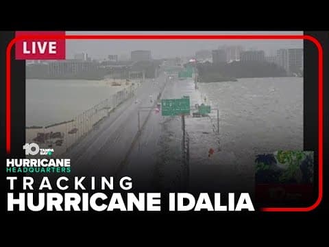 Crews clean up Howard Frankland Bridge after high water forces closure