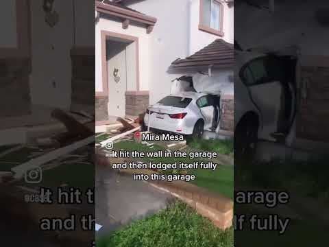 A speeding driver launched a car into a Mira Mesa home over the weekend #sandiego