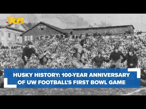 This month marks 100 years since UW football's first-ever bowl game