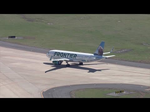 LIVE: Beeping noise prompts Frontier flight to stop on tarmac at Dulles International Airport