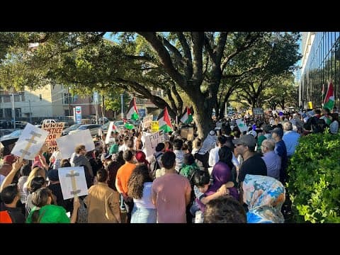 Rally in support of Palestinians in Houston