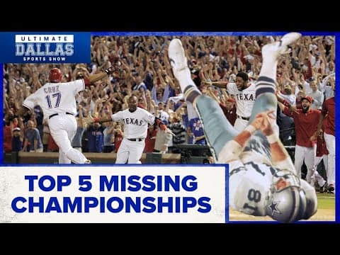 Top 5 Missing Titles in DFW Sports History | Ultimate Dallas Sports Show