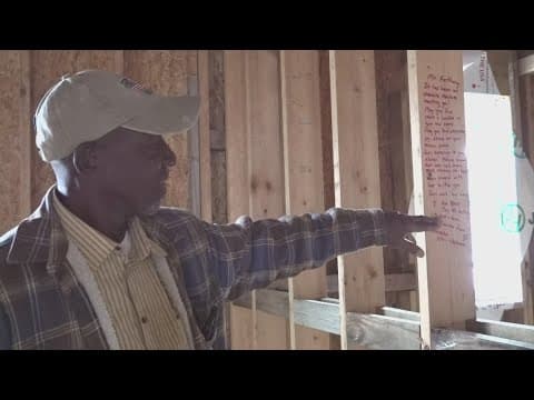 Volunteers help rebuild veteran's homes