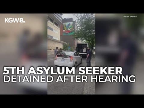 Asylum seeker arrest in downtown Portland caught on camera