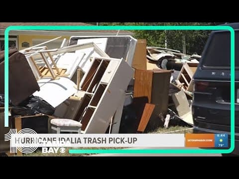 Idalia storm debris lines yards and driveways across the bay area