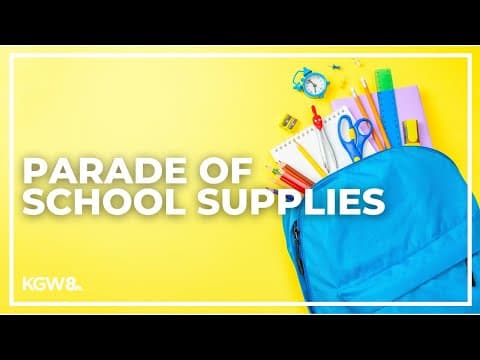 Parade of School Supplies: Donations pour into KGW studios