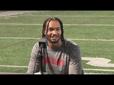 Ohio State wide receiver Emeka Egbuka talks about his return to the Buckeyes