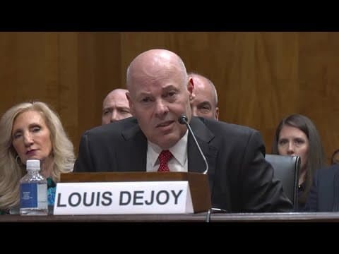 Head of USPS on hot seat during U.S. Senate hearing