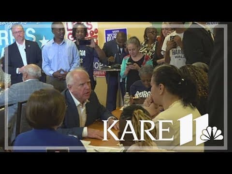 Walz stopped in Georgia while Trump, Vance make stops in Michigan