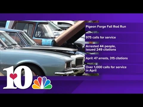 Pigeon Forge police receive almost 1,000 calls for service during fall 2023 Rod Run
