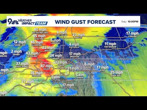 Cooler and breezy Thursday, but back into the 70s on Sunday