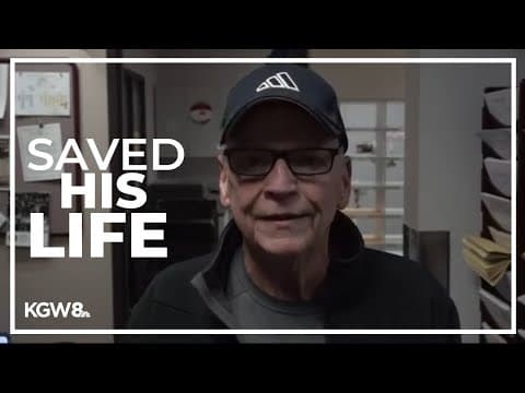 Man reunites with first responders who saved his life