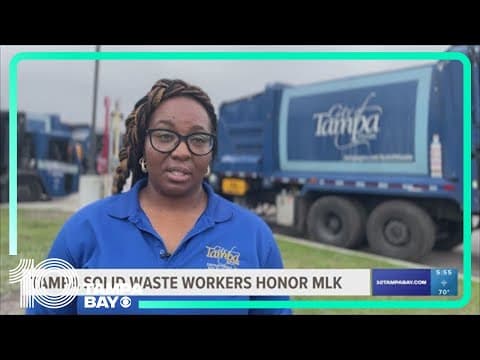 Tampa solid waste workers honor legacy of Dr. Martin Luther King Jr.