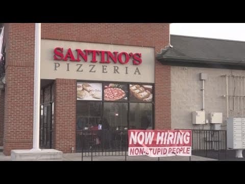 'It was all supposed to be a joke': Viral pizza sign gains attraction through social media