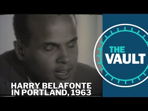 Harry Belafonte in Portland, 1963 | KGW Vault
