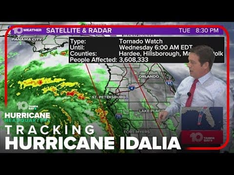 Tornado watch issued for Tampa Bay area through 6 a.m.