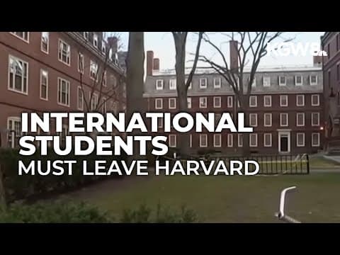Trump administration bars Harvard from enrolling foreign students