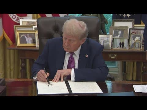President Trump signs executive order, renaming the Department of Defense the Department of War