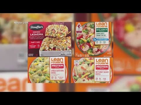 Some Nestle brand frozen meals under recall