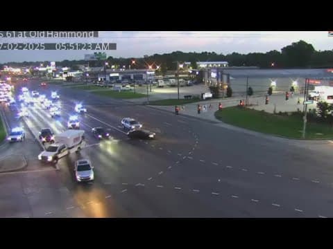 WATCH THIS: Man arrested after stolen ambulance chase ends in crash in Baton Rouge