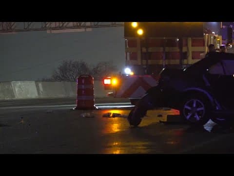 Raw video: Driver dies after slamming into TxDOT trailer on 610 East Loop