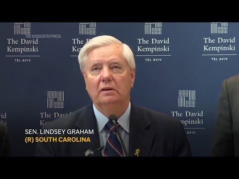 Senator Graham supports Palestinians leaving Gaza by choice but it would not be 'a forced exodus'