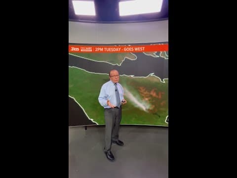 Olympic Peninsula smoke cloud causes red sunset