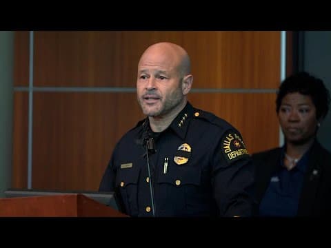 Full press conference: Dallas Police Chief speaks after deadly police shooting (Aug. 30, 2024)