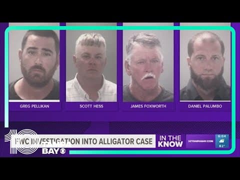 FWC investigating 4 men in Pasco County illegally taking alligators