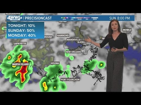 New Orleans Weather: Scattered rain and a new tropical depression