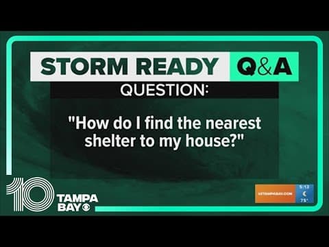 How do I find the nearest shelter to my house while preparing for a hurricane?