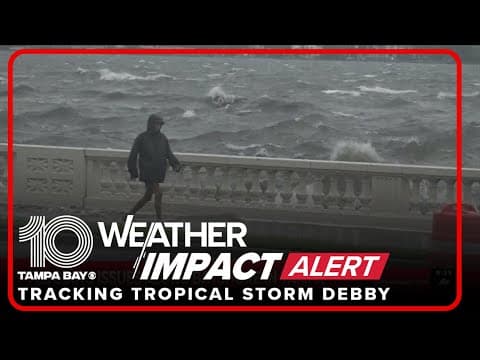 Bayshore Boulevard sees flooding from Tropical Storm Debby
