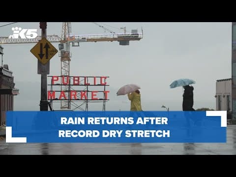 Rain returns after record dry stretch