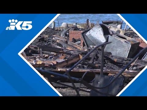 Three homes damaged in large fire near Bremerton