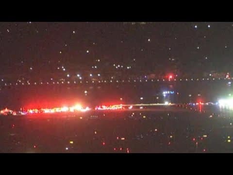 American Airlines regional jet and Blackhawk helicopter collide mid-air in DC