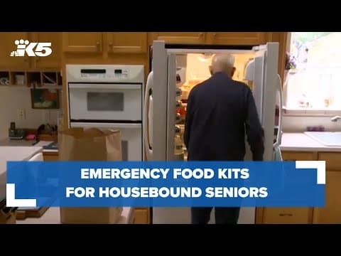 Emergency food kits distributed to housebound Seniors