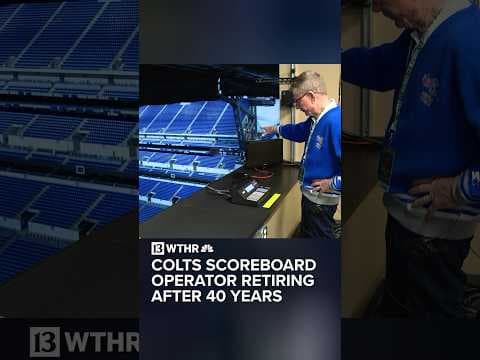 Colts scoreboard operator retiring after 40 years