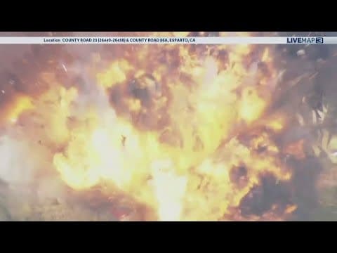 7 missing after explosion at California fireworks warehouse sets off massive blaze