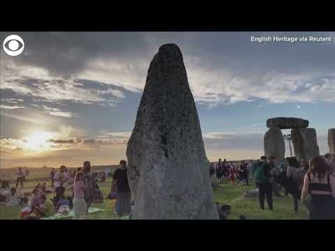 People gather at Stonehenge for summer solstice
