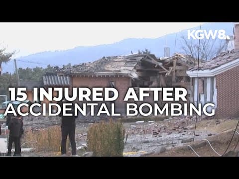 15 injured after South Korean fighter jets accidentally drop bombs on civilian area