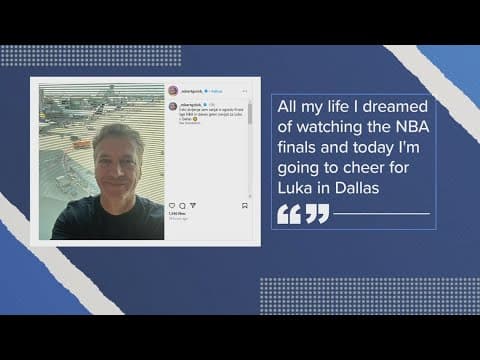 Slovenian prime minister in attendance for Dallas Mavericks Game 3 loss