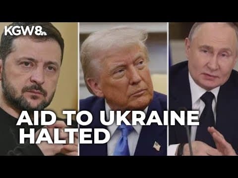 Zelenskyy ready for peace talks, but U.S. military aid pause draws criticism