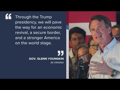Virginia governor congratulates Trump