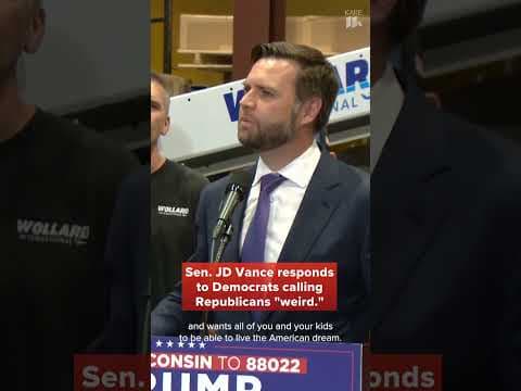 Republican VP candidate Sen. JD Vance responds to 'weird' label