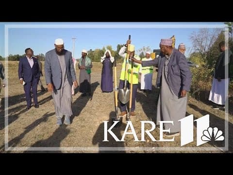Muslim leaders break ground on new Minnesota cemetery after alleged hate crimes delayed project