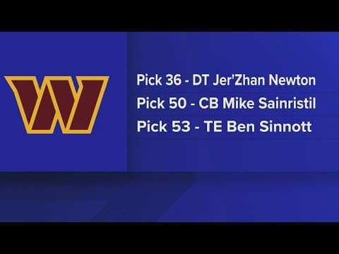 Commanders pick during the 2nd day of 2024 NFL draft