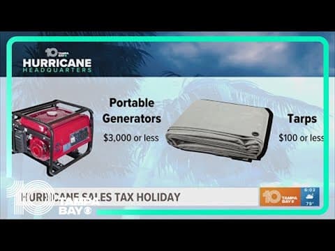 Floridians can get these hurricane prep items tax-free starting Saturday