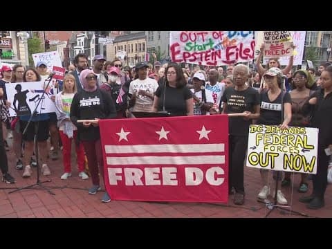 Protesters in DC call for federal law enforcement withdrawal amid fears of escalation